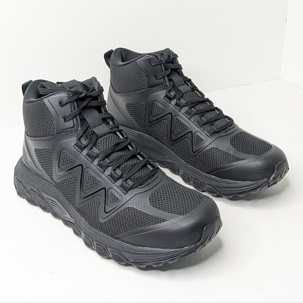 Bates Rush Mid Waterproof Work Boots, Black, Men's 8.5 Extra Wide